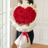 150 Blazing Heart Shape Roses