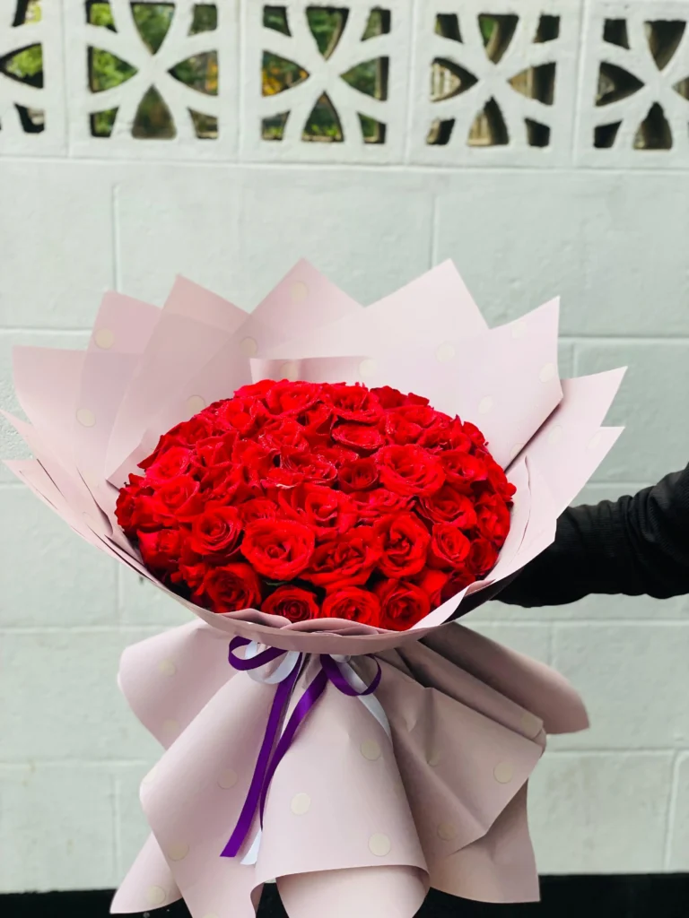 60 Red Rose Bouquet Delivery in Dhaka