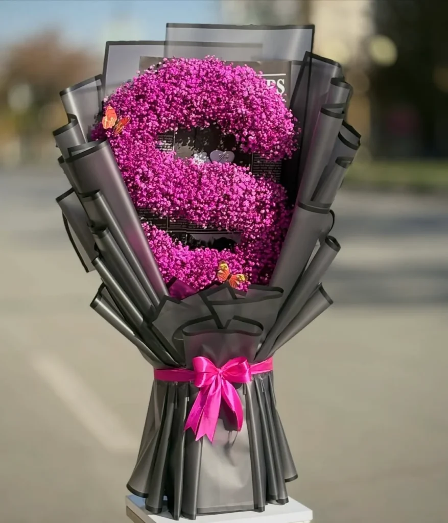 S Letter Flower Bouquet Delivery in Dhaka