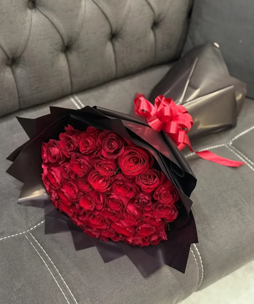 50 Red Rose Bouquet Delivery in Dhaka