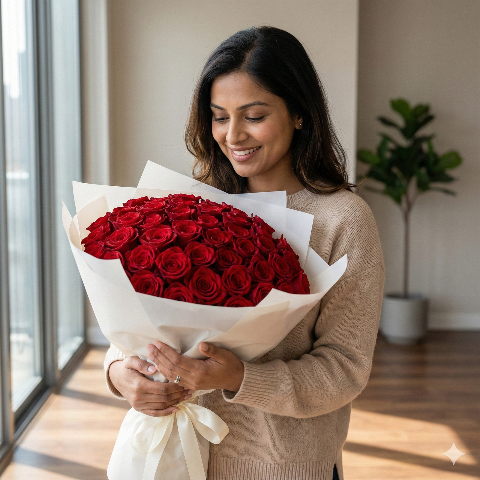 Our Story - 100 Rose BD premium roses bouquet journey