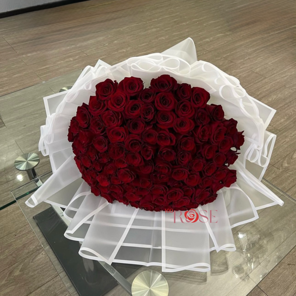 60 White Rose Bouquet – Elegant Flower Delivery in Dhaka